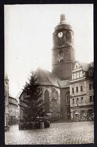 80729 AK Meißen 1929 Frauenkirche Fotokarte Max Reichler Samenhandlung Kolonialw