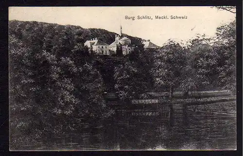 80884 AK Burg Schlitz Meckl. Schweiz 1912