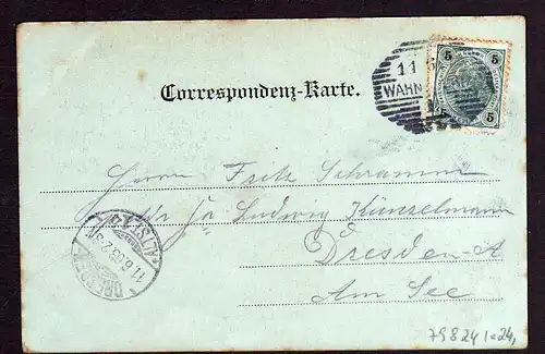 79824 AK Warnsdorf Varnsdorf 1903 Marktplatz Mondschein Nordwestlicher Teil