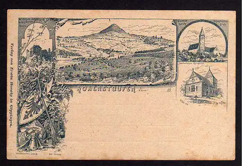 79817 AK Hohenstaufen Vorläufer Hohenstaufen 1889 Kloster Lorch Barbarossa Kirch