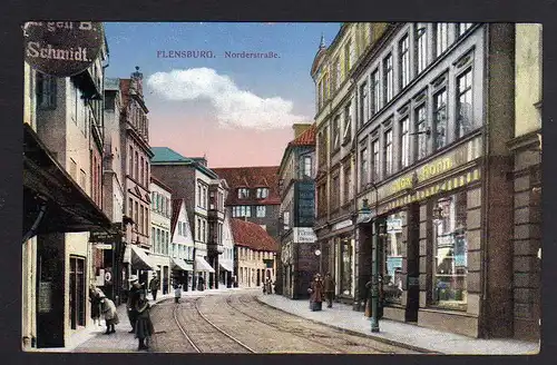 80075 AK Flensburg Norderstraße 1916 Geschäft Max Horn