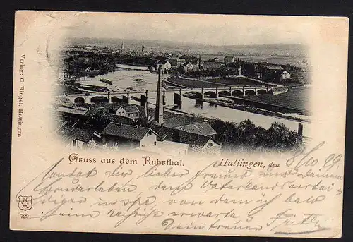 78536 AK Ruhrtal Hattingen 1899