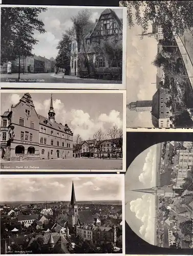 75926 5 AK Lützen Gustav Adolf Straße Markt Schloss Stadtkirche 1916 1940 1942