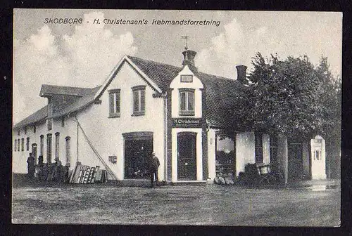 73227 AK Skodborg H. Christensens Kobmandsforretning Lebensmittelgeschäft 1918
