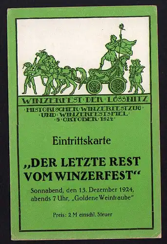 71713 AK Winzerfest der Lössnitz 1924 1927 Radebeul Oberlössnitz