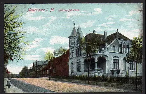 72984 AK Neukloster Mecklenburg Bahnhofstrasse um 1915