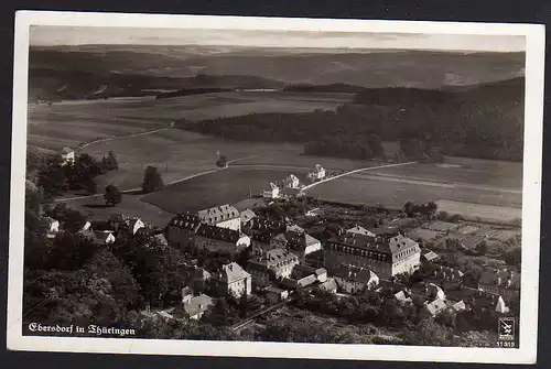 72139 AK Ebersdorf in Thüringen 1936 Luftbild Fliegeraufnahme