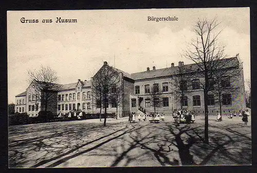 72994 AK Husum Bürgerschule um 1910