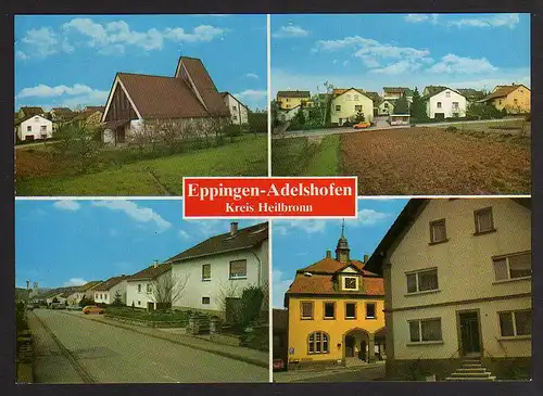 71554 AK Eppingen Adelshofen Kreis Heilbronn Kirche Siedlung