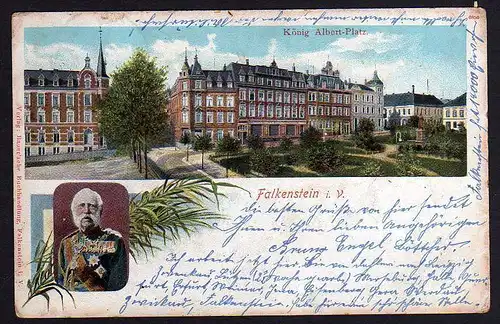 68402 AK Falkenstein V. Sachsen König Albert Platz 1905
