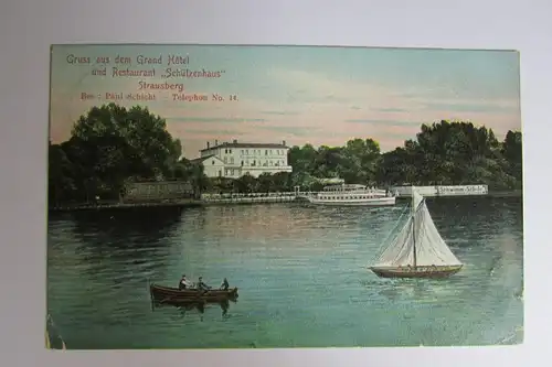 67502 AK Strausberg Grand Hotel und Restaurant Schützenhaus 1907
