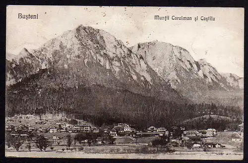 66814 AK Busteni Muntii Caraman si Costila 1927