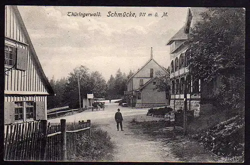 66836 AK Schmücke Häuser im Sommer 1910