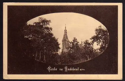 66701 AK Kirche zu Radebeul 1918