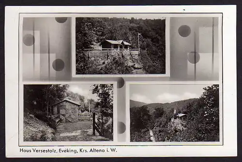 48527 AK Fotokarte Eveking Krs. Altena i. W. Haus Versestolz 1944 Werdohl