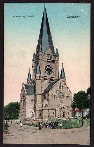 48533 AK Solingen Neue evang. Kirche 1906