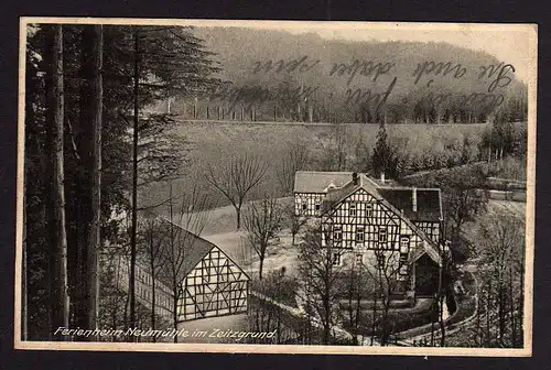 49770 AK Ferienheim Neumühle Zeitzgrund bei Stadtroda 1928