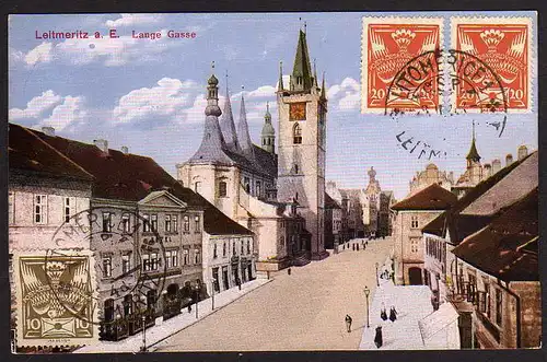 49816 AK Leitmeritz E. Lange Gasse 1921 Litomerice