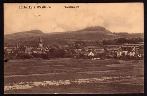 41489 AK Lübbecke i. Westfalen Totalansicht 1913