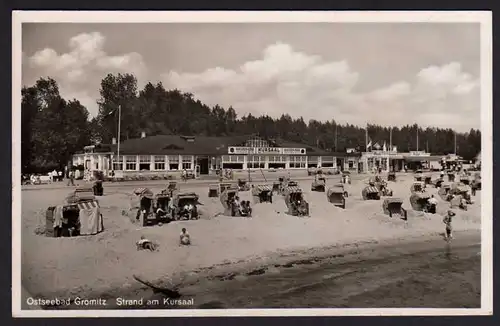 41011 AK Grömitz Ostseebad 1941 Strand am Kursaal