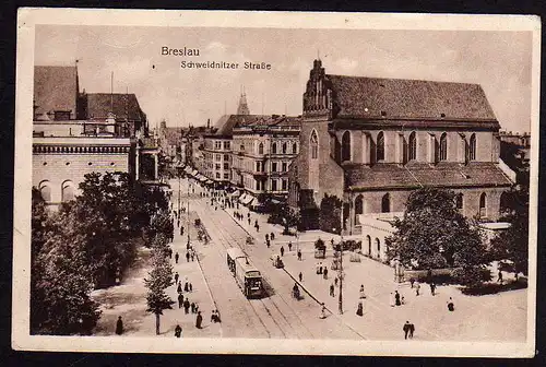 40042 AK Breslau Schweidnitze Straße 1917