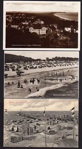 28951 3 AK Göhren Rügen Strand Hotel Kurhaus Strandkörb