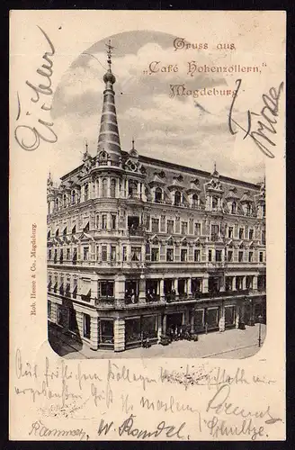28909 AK Magdeburg Cafe Hohenzollern 1899
