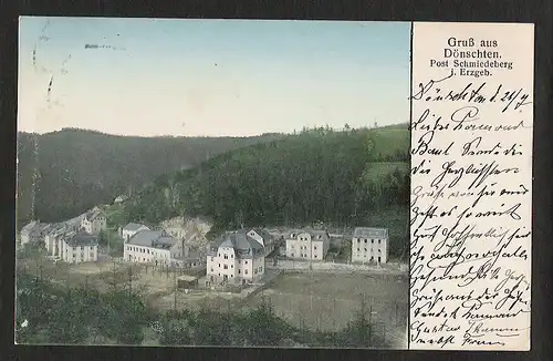 27178 AK Döntschten Post Schmiedeberg 1915