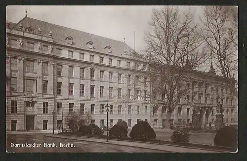 25304 AK Berlin Darmstädter Bank Schinkelplatz 1-4 , gelaufen 1909