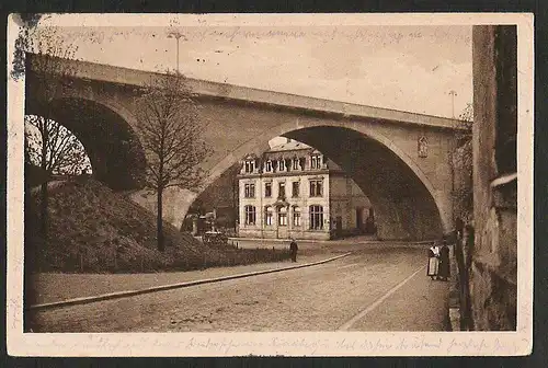 25435 AK Glauchau Scheerberg Brücke 1930, gelaufen 1930