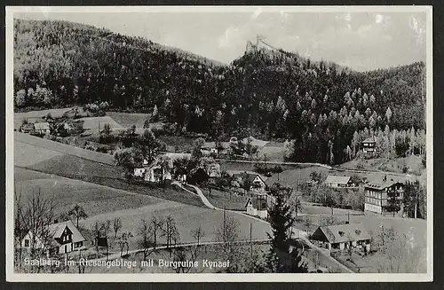 25388 AK Saalberg Riesengebirge Burgruine Kynast 1935