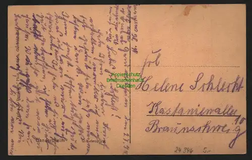 24346 AK Bad Gandersheim Wilhelmsplatz 1918 Kr. Northeim Niedersachsen