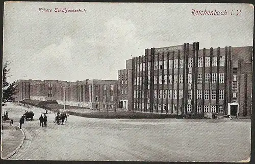 23242 AK Reichenbach V. Höhere Textilfachschule 1925, gelaufen