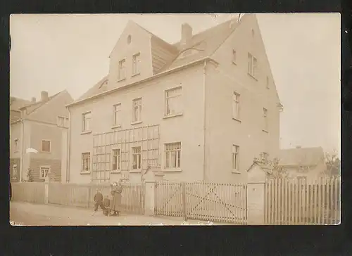 22234 AK Bernsdorf O.-L. Fotokarte Wohnhaus um 1910