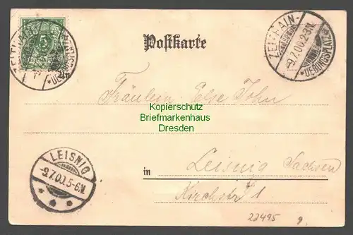 22495 AK Zeithain Truppen Übungsplatz 1900 Offizier Casino alter Baum Garten