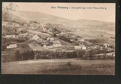 21630 AK Bad Flinsberg Isergebirge vom Haumberg  gelaufen Meffersdorf 7.6.21