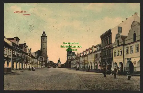 144138 AK Domazlice Taus 1911 Marktplatz