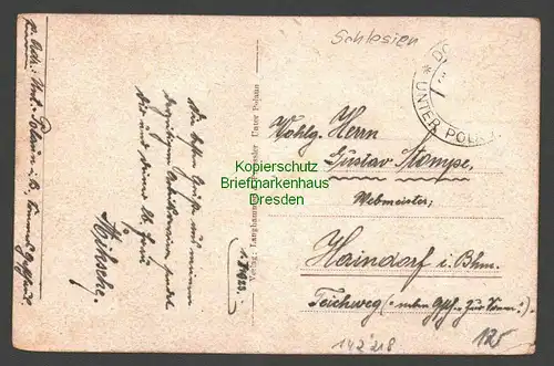 142218 AK Polubny Unter Polaun bei Bad Wurzelsdorf Isergebirge 1923