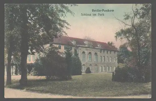 141643 AK Berlin Pankow Schloss im Park um 1915 Verlag Goldiner