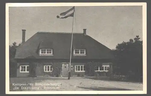 141707 AK Hoofdgebouw 1962 Kampeer en Bungalowbedrijf De Dikkenberg Bennekom