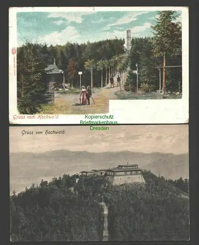 141075 2 AK Bergrestaurant Hochwald 1901 1908