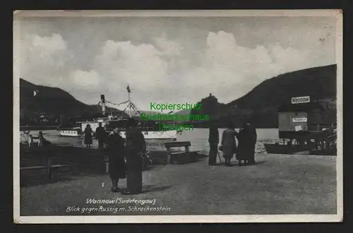 140579 AK Wannow Sudetengau Aussig Schreckenstein um 1940