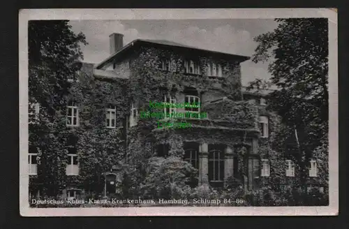 139912 AK Hamburg Deutsches Rotes Kreuz Krankenhaus Schlump 84 - 86 1956