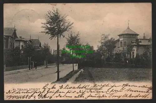 140042 AK Hamburg Rahlstedt Altrahlstedt 1904 Bahnhofstrasse