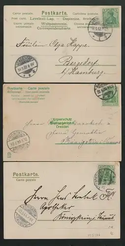 139566 3 AK Künstlerkarte Mailick Fröhliche Pfingsten 1902 1904