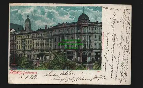 135216 AK Leipzig Kleinzschocher 1902 Schulstrasse