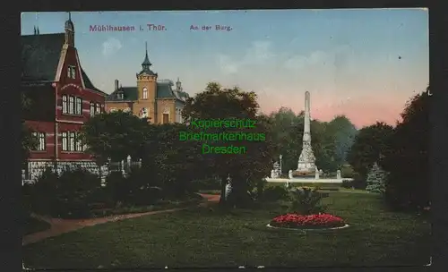 134647 AK Mühlhausen Thüringen An der Burg 1934