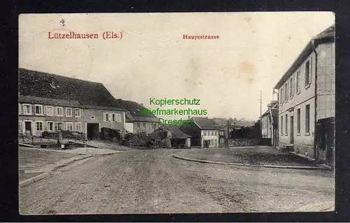 128363 AK Lutzelhouse Lützelhausen Elsass Hauptstrasse 1914