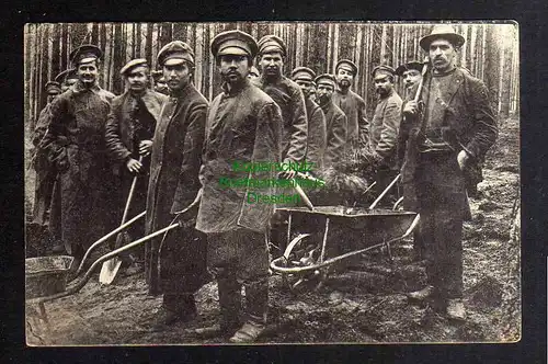 128332 AK Gefangenenlager Wünsdorf Zossen 1915 Gefangene Arbeiter