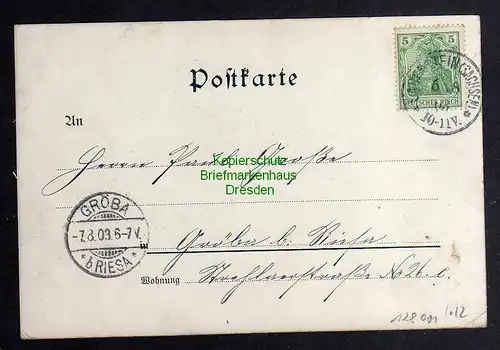 128001 AK Lauenstein Sachsen Erzgebirge 1903 Gasthof zum Hammergut